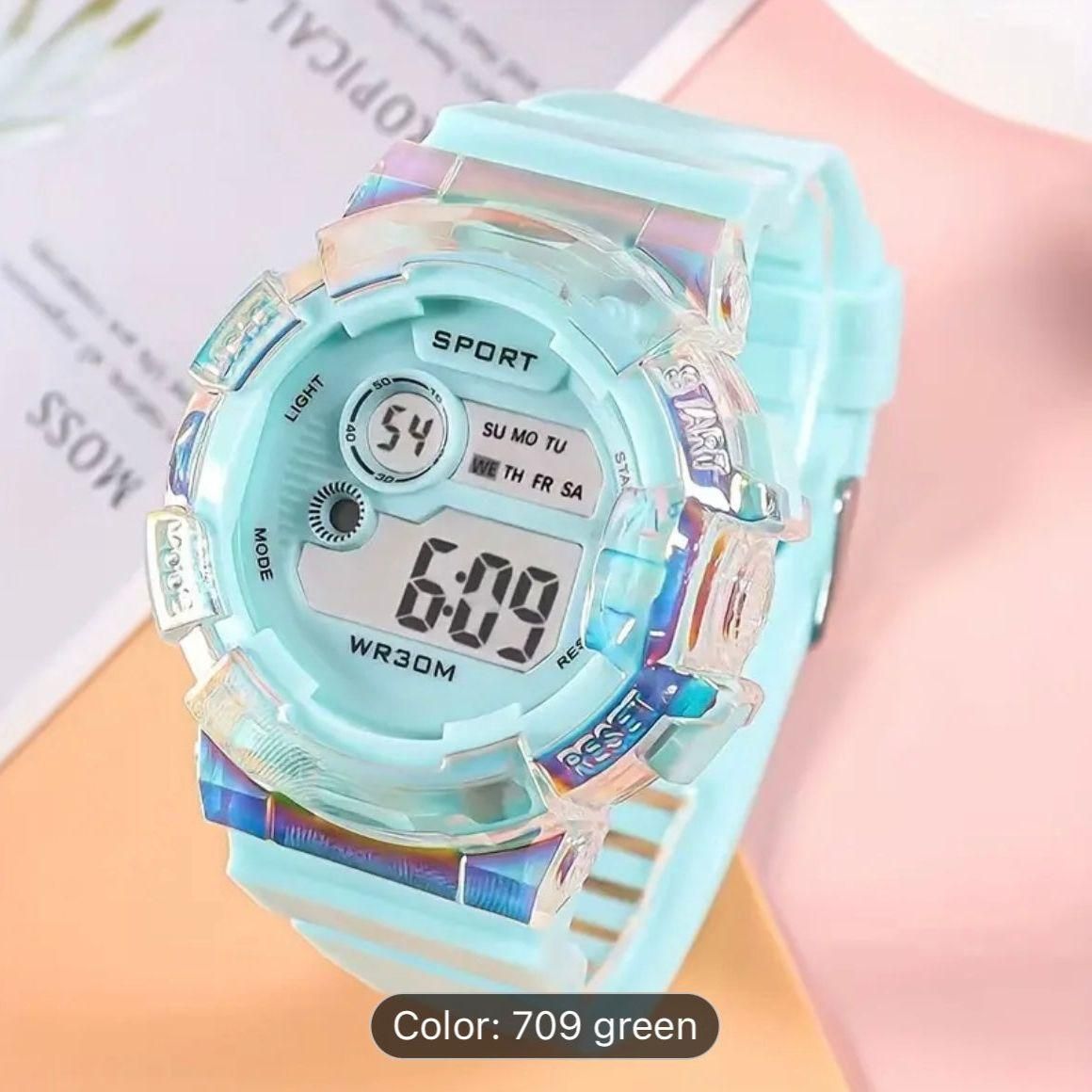 Digital hand watch for girl best sale