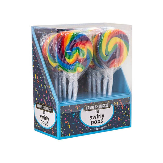 Rainbow Swirly Pops