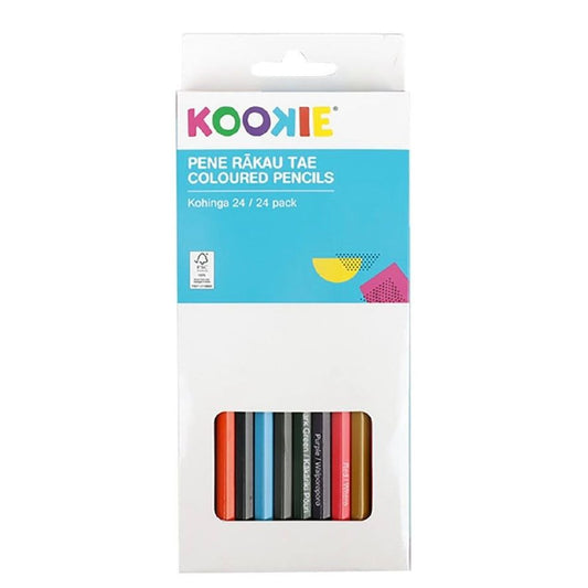 Kookie Te Reo Coloured Pencils 24pk