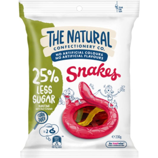 The Natural Confectionery Co. Snakes 25% Less Sugar 220g