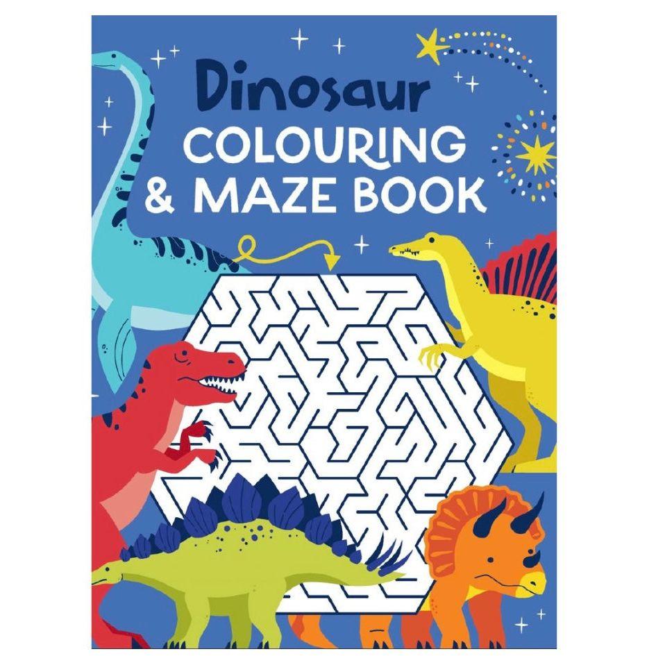 Colouring and Maze Book: Dinosaurs – Kiwi Kids Gifts