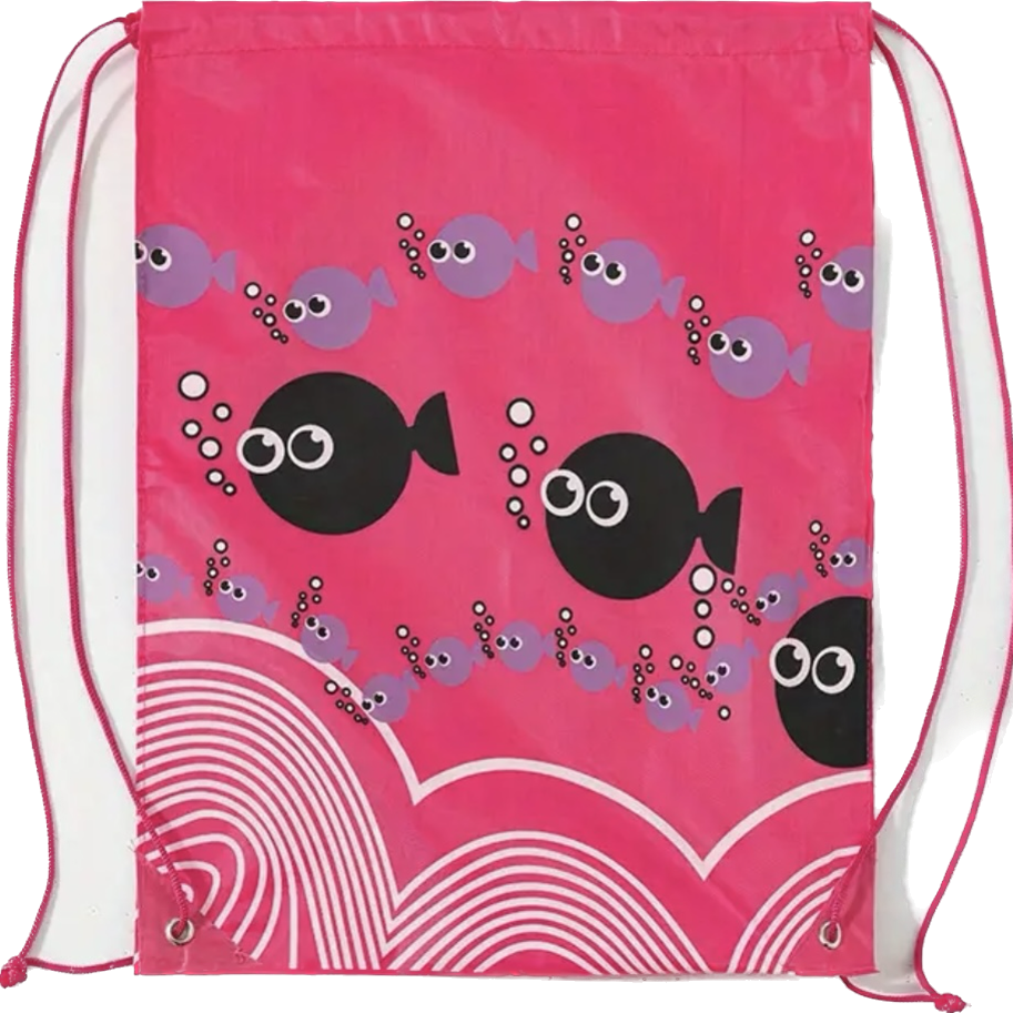 Fish Drawstring Bag