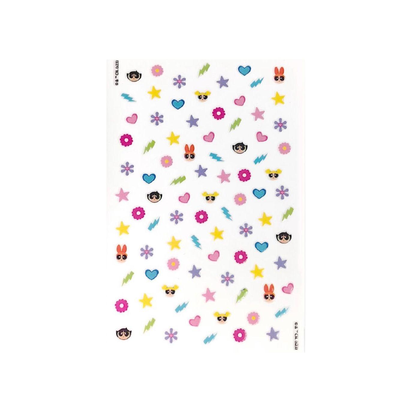 Powerpuff Nail Stickers 2 Sheets