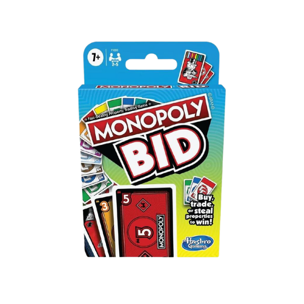 Monopoly bid card game