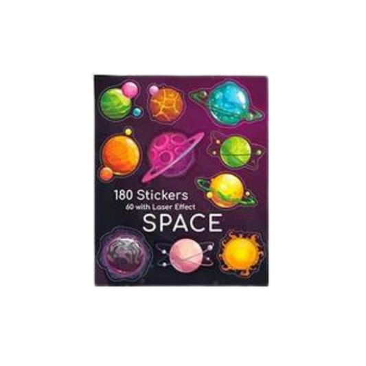 Space themed sticker book