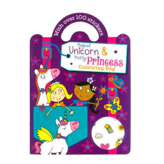 Unicorn and Pretty Princess Colouring and Activity Bag