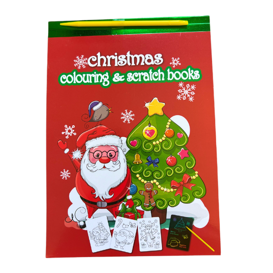 Christmas Colouring and scratch Book